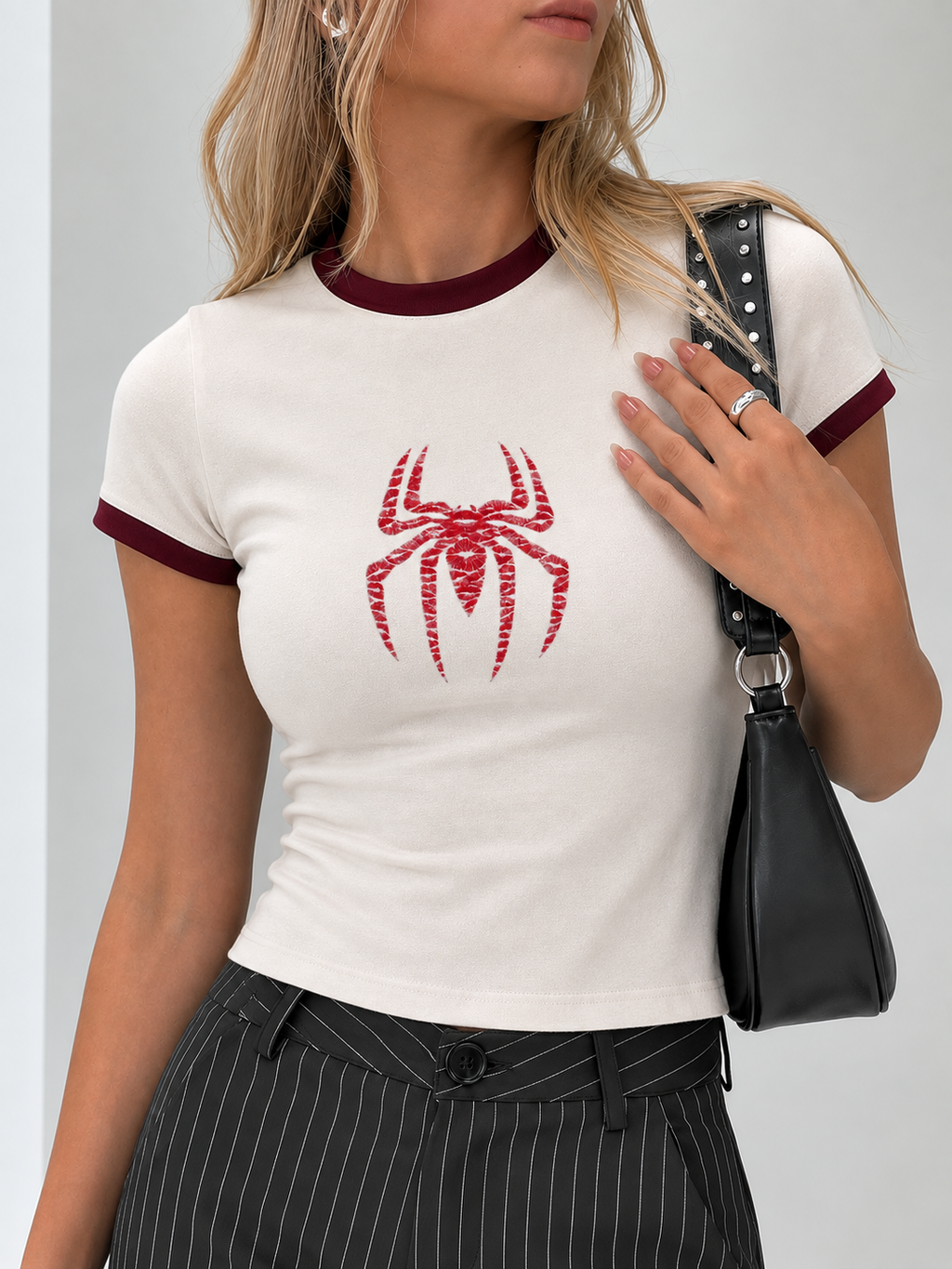 SPIDER KISS BABY TEE