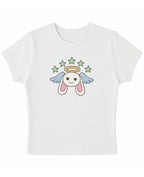 White Baby Tee Front Design