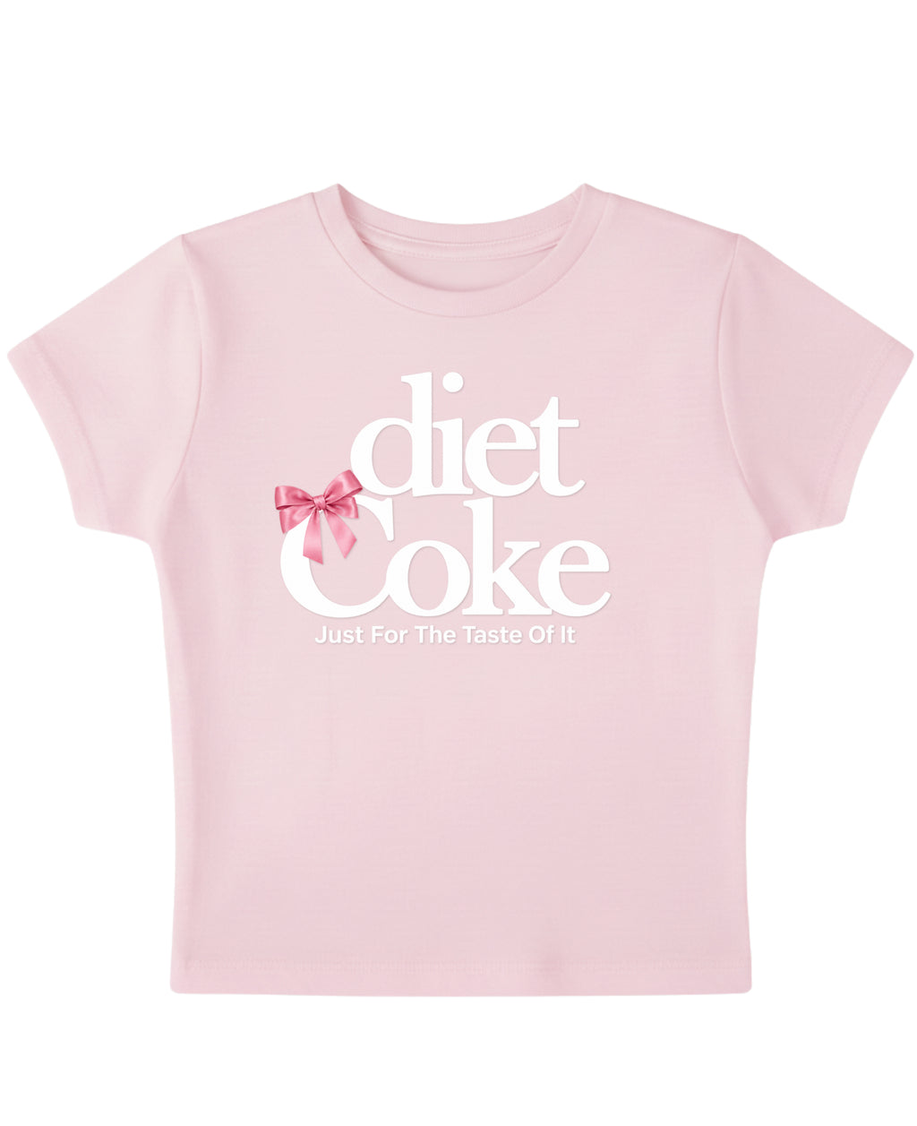 Baby Pink Baby Tee Front Design