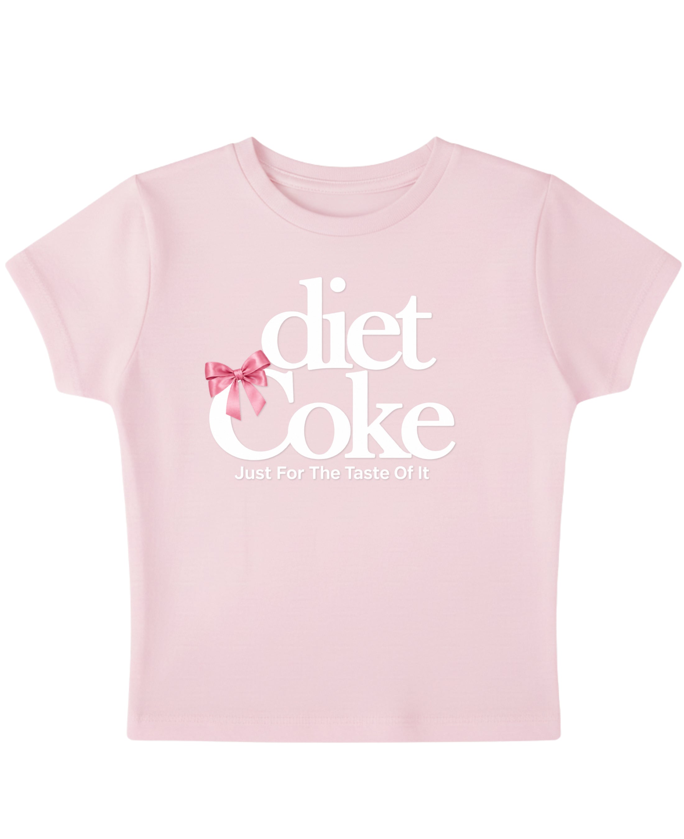 Baby Pink Baby Tee Front Design