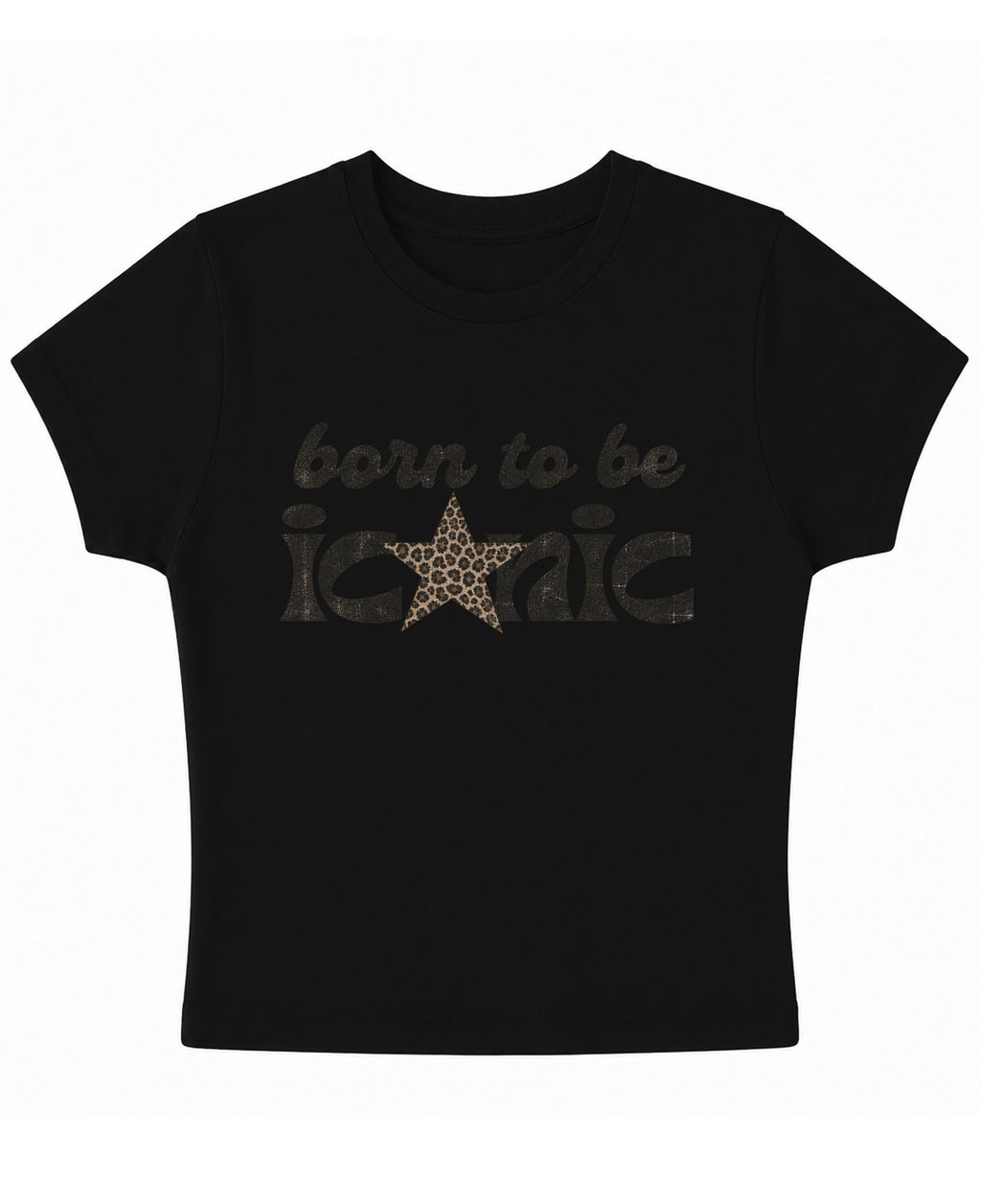 Black Baby Tee Front Design