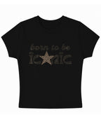 Black Baby Tee Front Design