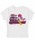 White Baby Tee Front Design