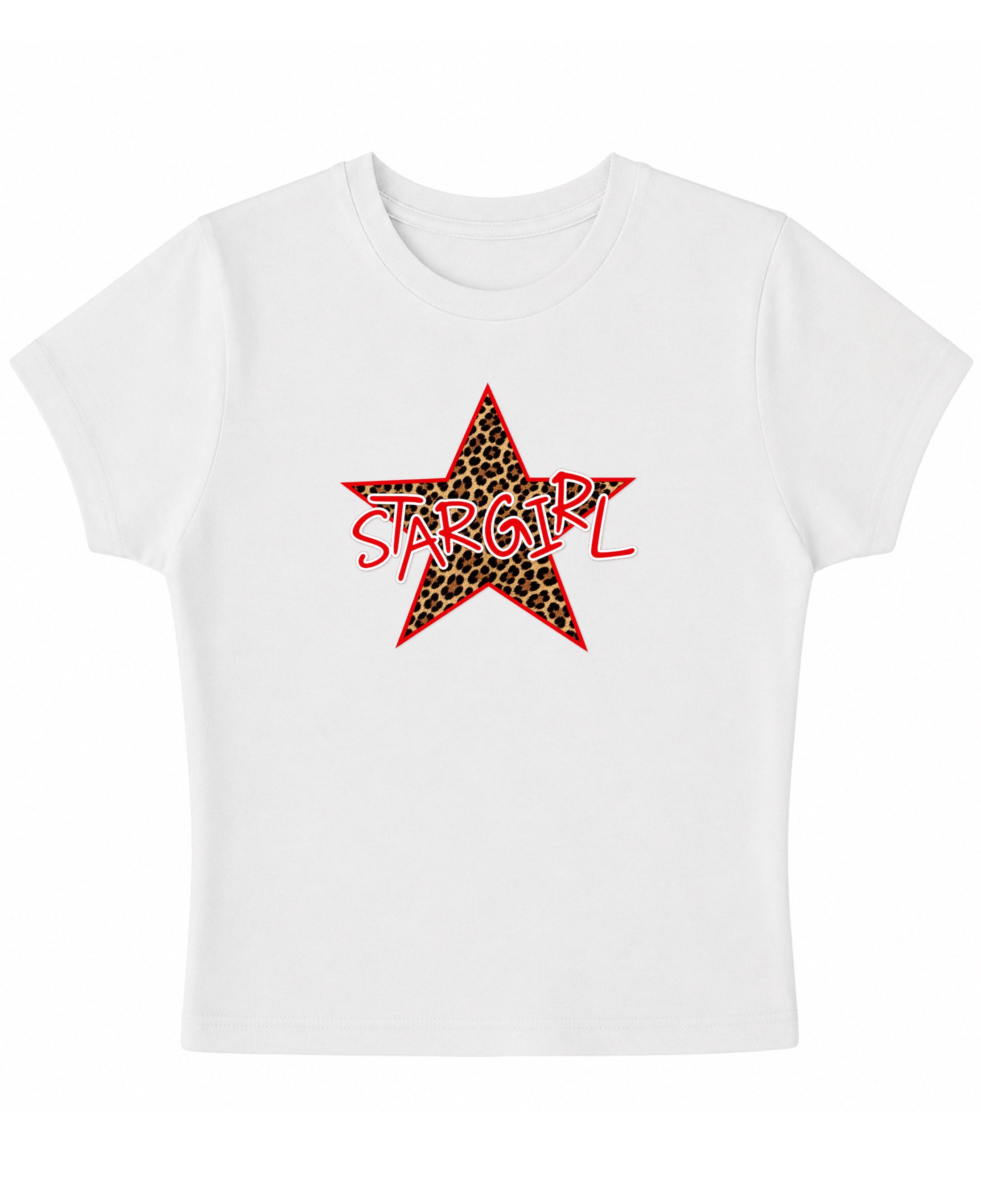 White Baby Tee Front Design