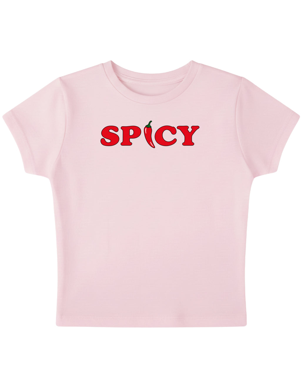 Baby Pink Baby Tee Front Design