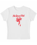 White Baby Tee Front Design