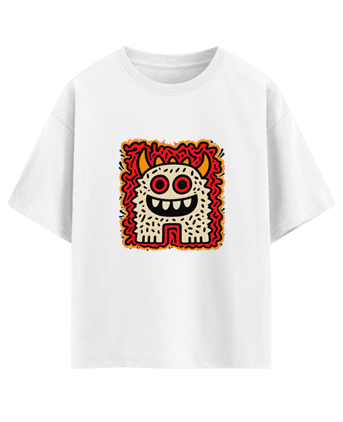 White Oversized T-shirt Front Design
