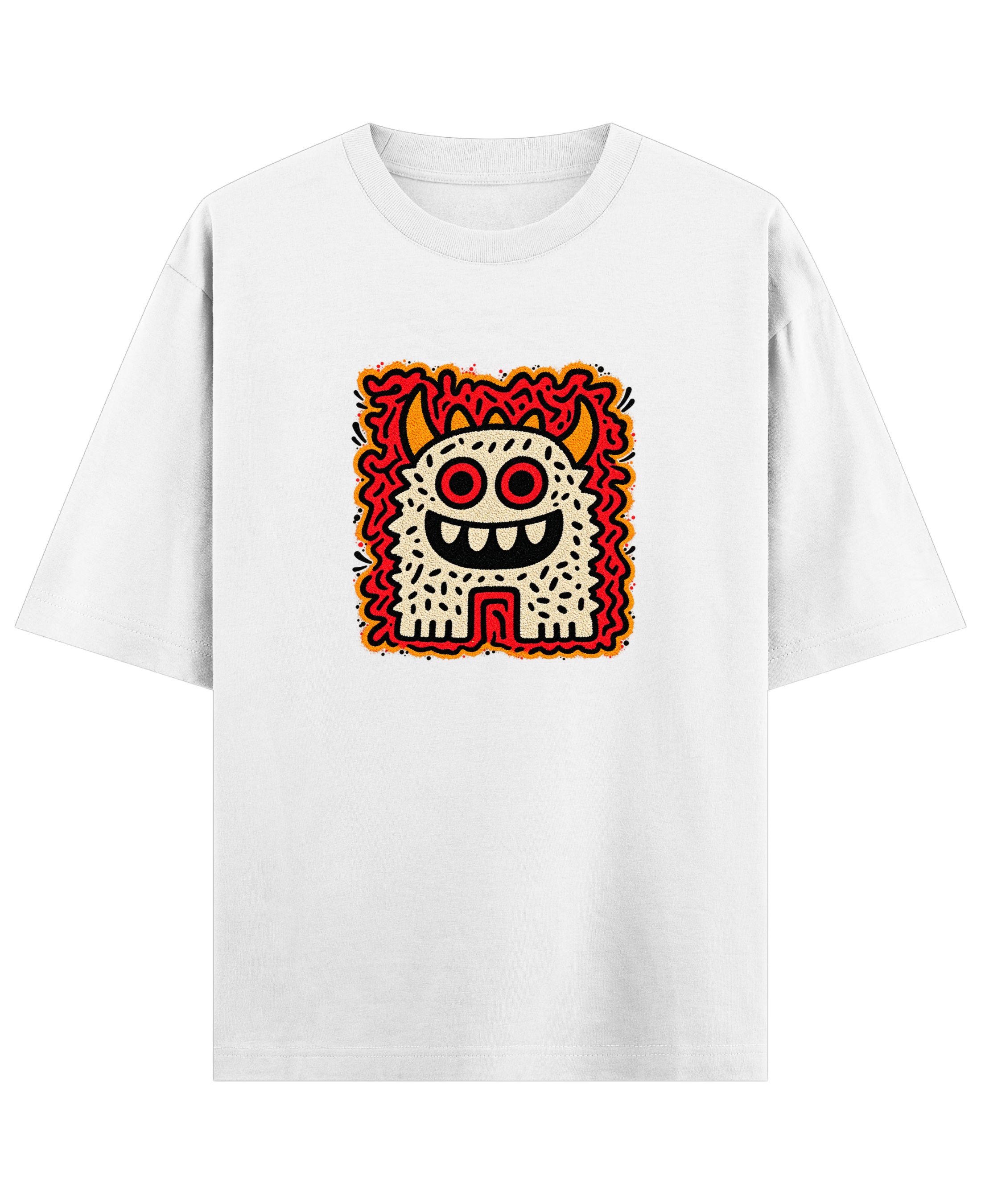 White Oversized T-shirt Front Design