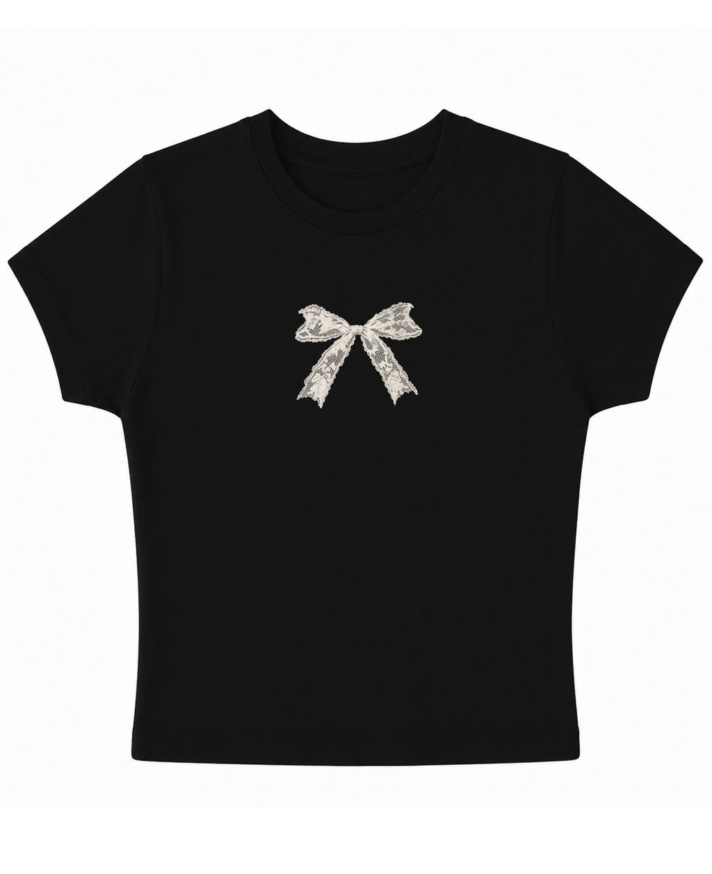 Black Baby Tee Front Design
