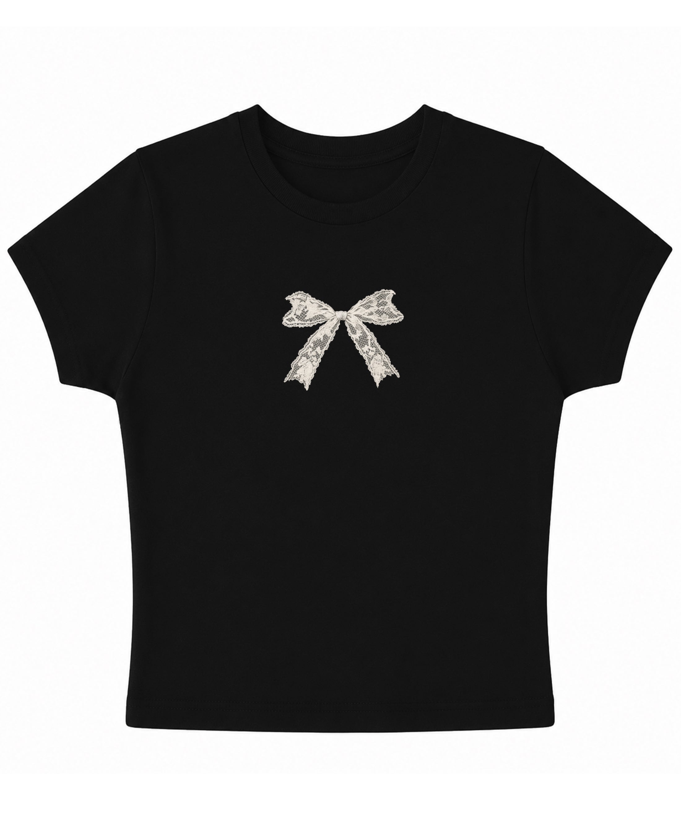 Black Baby Tee Front Design