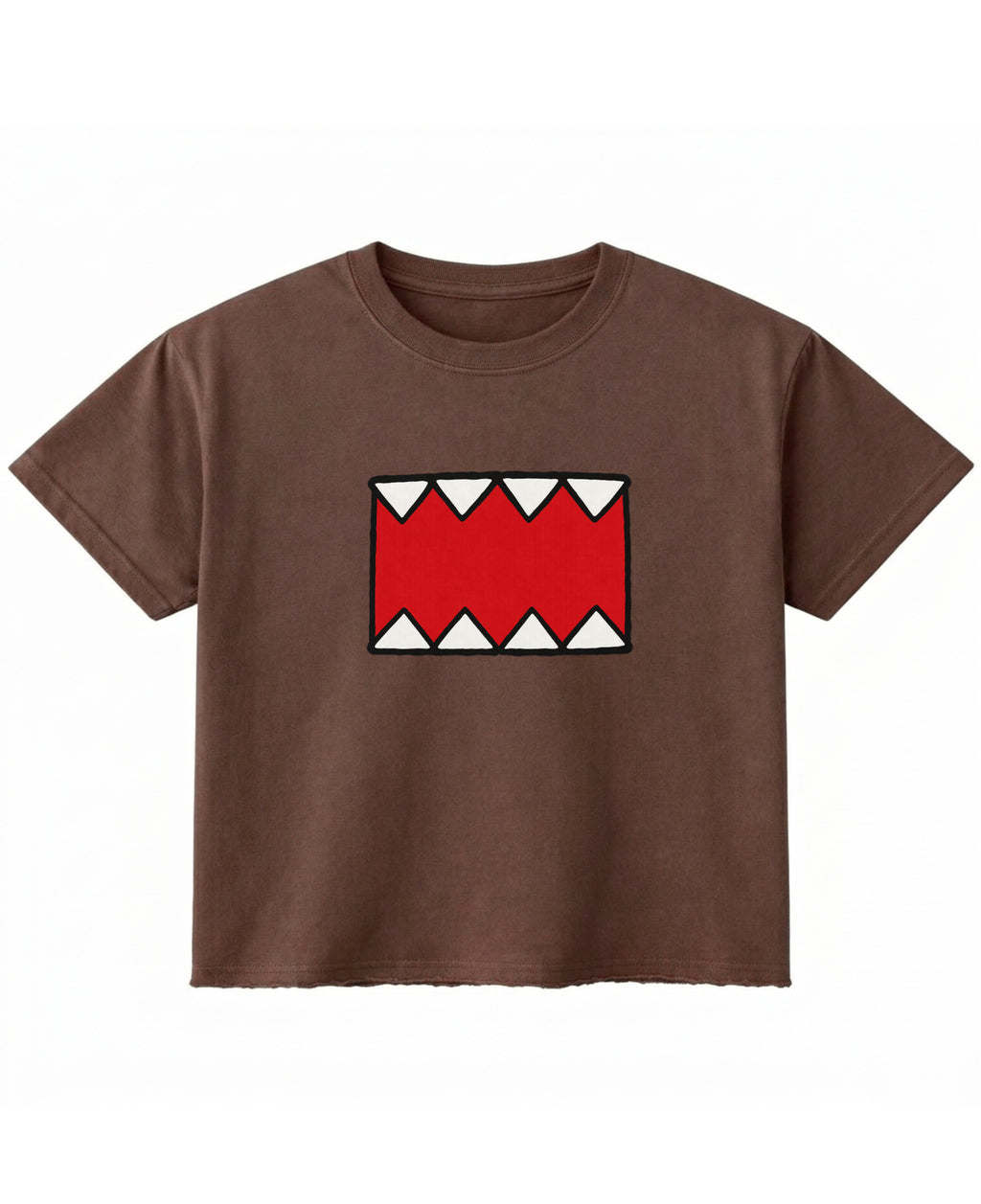 Brown Boxy Fit T-shirt Front Design
