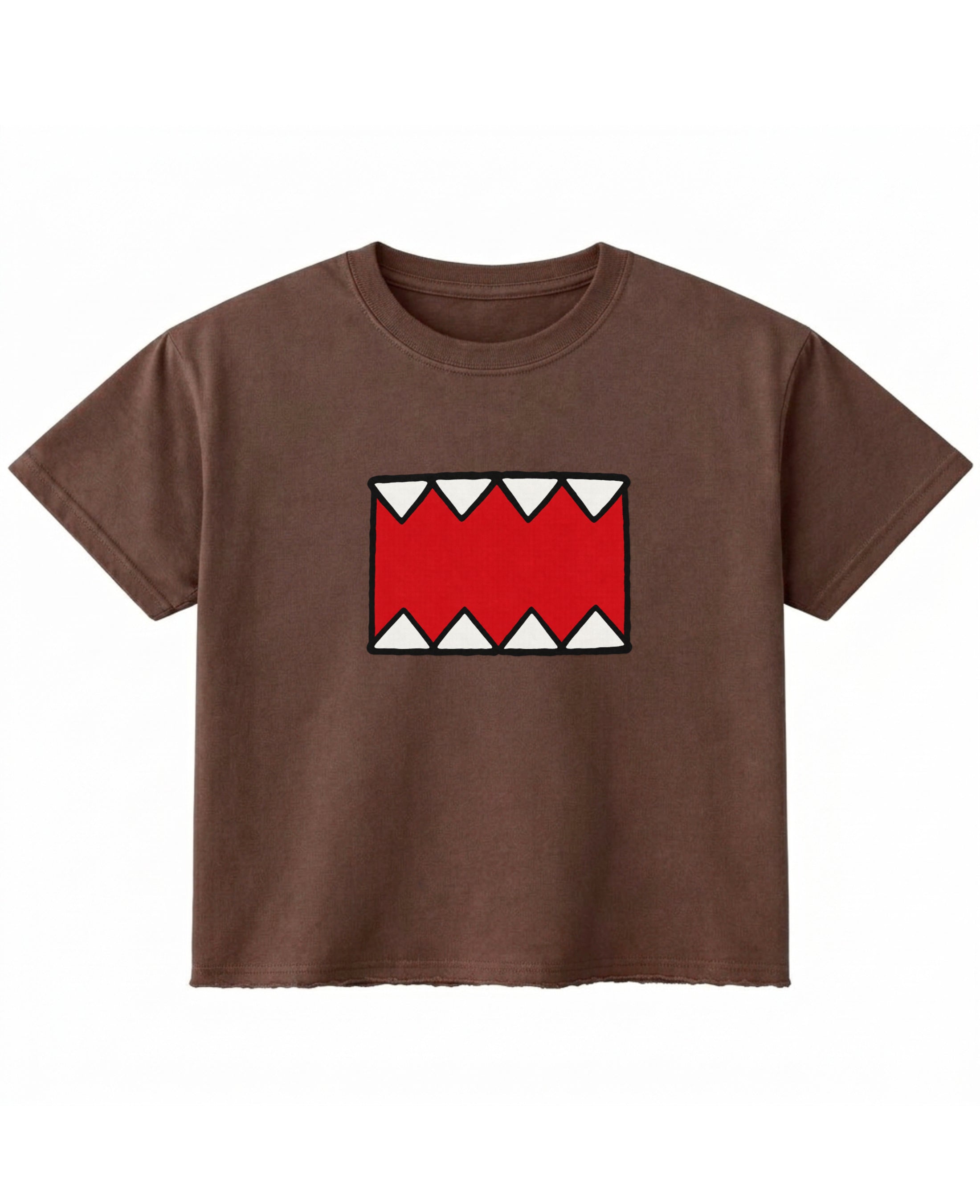 Brown Boxy Fit T-shirt Front Design